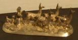 Sterling Silver Figural Grouping of Llamas