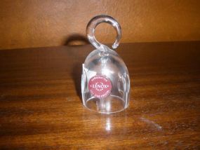 Small Glass Lenox Bell with Goose Neck
