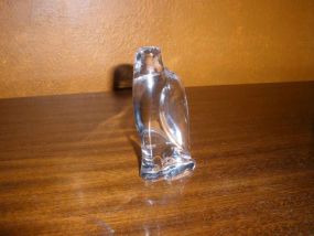 Val St. Lambert Clear Crystal Falcon