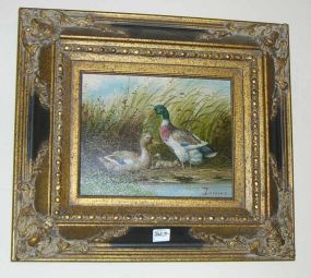 Painting on Canvas of Mallard Ducks