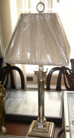 Sedefield Pair of Silver Candlestick Style Table Lamps