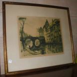 Frame Print, Canal Scene 