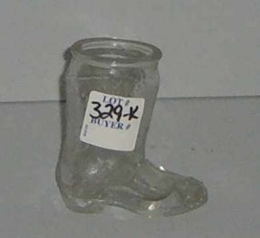 Small Clear Glass Cowboy Boot 