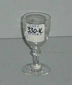 Small Cordial Glass with Etched Flowers