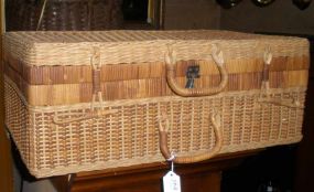 Early Wicker Picnic Basket