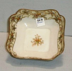 Nippon Square Floral Decorated Dish