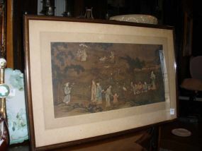 Watercolor Chinese Framed and Matted