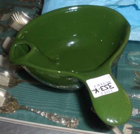 Cardinal Green Gravy Dish with Spout