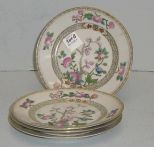 Set of 4 Nippon Plates w/Pink and Green Floral