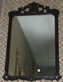 Mahogany Carved Ornate Mirror