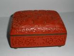 Cinnabar Rectangular Cover Enameled Box