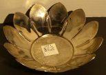 Lotus Shaped Silver Plated Dish