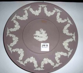 Wedgwood Plate w/Lavender and White Applicated