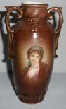 Austrian Small Double Handle Portrait Decorated