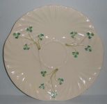 Belleek Green Mark Ireland, Green Shamrock Plate