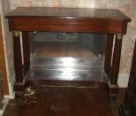 Mahogany Pier-Petticoat Table