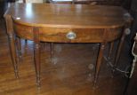 Flame Mahogany One Drawer Console Table