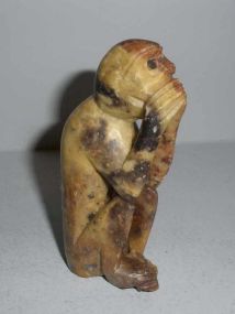 Soapstone Seated Monkey 