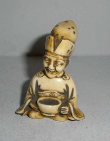 Celluloid Figure of Oriental Man with Movable Head