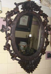 Black Forest Carved Mirror