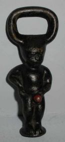 Cast Iron Nude Black Boy Bottle Opener - Marked Burl Bing Co.