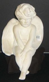 Plaster Seated Angel