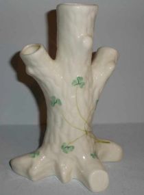 Belleek Irish Green Vase