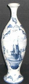 Royal Bonn Delft Blue Vase
