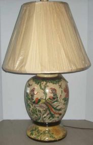 Oriental ginger jar style table lamp