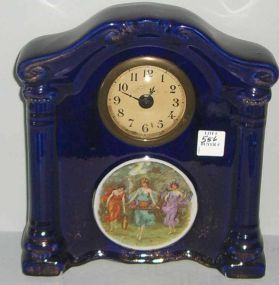 Ceramic Cobalt Battery Clock