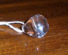 Lalique Clear Crystal Dome Shape Ring France