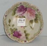 Small Nippon Berry Bowl w/Red and Pink Roses