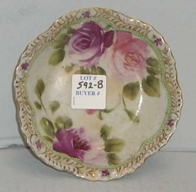 Small Nippon Berry Bowl w/Red and Pink Roses