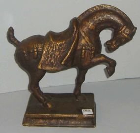 Plaster Oriental Style Horse