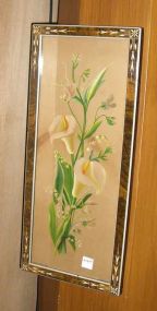 Print of Calla Lilies and Sweet Pea Floral