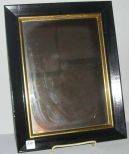 Small Ebonized and Gilt Frame Mirror