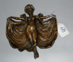 Bronze Art Nouveau Pin Dish