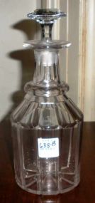 Clear Glass Decanter w/Neck Ring