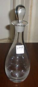 Small Clear Crystal Cordial Decanter