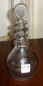 Bowled Panel Cut Decanter