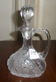 Cut Crystal Oval Shape Cruet