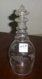Clear Glass Decanter w/Three Neck Rings