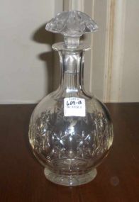 Clear Glass Low Footed Decanter