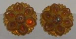 Pair of Pressed Glass Drapery Tiebacks