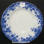 Flow Blue Cream Soup Bowl