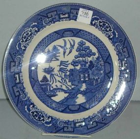 Homer Laughlin Plate Blue Willow