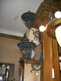Pair of Victorian Wrought Iron Wall Sconces