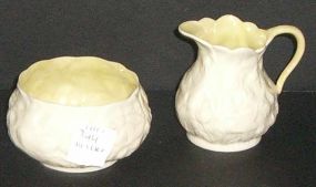 Belleek Cream and Sugar