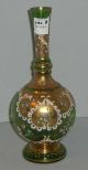 Bohemian Gold Overlay Glass Vase