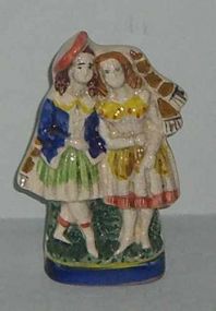 Staffordshire Style Figural Man and Woman